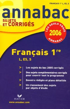 Couverture du produit · Français 1e L, ES, S