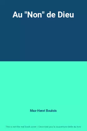 Couverture du produit · Au "Non" de Dieu