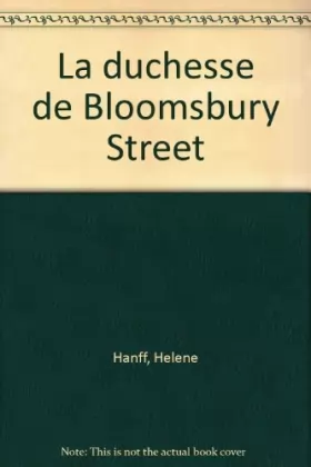 Couverture du produit · La duchesse de Bloomsbury Street