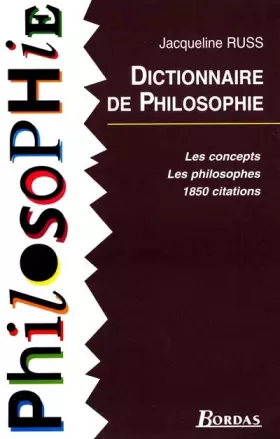 Couverture du produit · RUSS/DICT.DE PHILOSOPHIE    (Ancienne Edition)