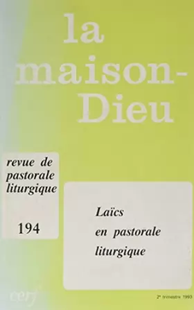 Couverture du produit · Maison-Dieu 194 - Laïcs en pastole lit.
