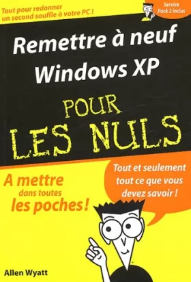 Couverture du produit · Remettre à neuf Windows XP