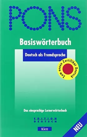 Couverture du produit · Pons: Basisworterbuch Deutsch Als Fremdsprache