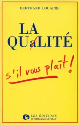 Couverture du produit · La qualité s'il vous plaît !