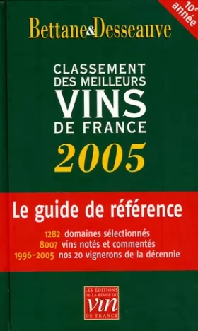 Couverture du produit · Le Classement 2005 des meilleurs vins de France