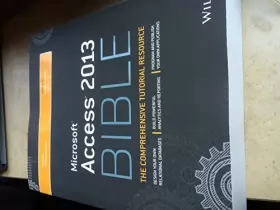 Couverture du produit · Access 2013 Bible.