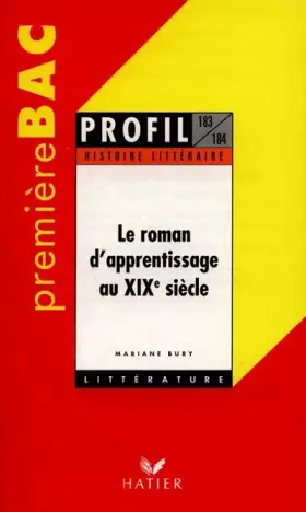 Couverture du produit · Le Roman d'apprentissage au XIXe siècle