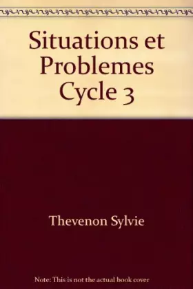 Couverture du produit · Situations et problèmes, cycle 3