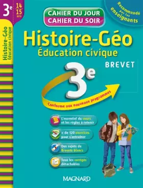 Couverture du produit · Histoire-Géo Éducation civique 3e : cahier de révision et d'entraînement
