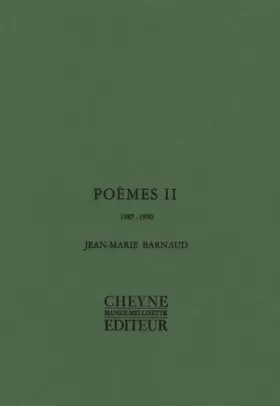 Couverture du produit · Poèmes II: 1987-1990