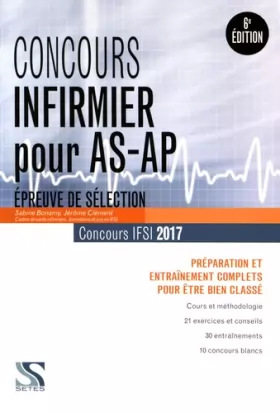 Couverture du produit · Concours infirmier pour AS-AP 2017