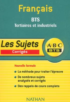 Couverture du produit · Français BTS Tertiaires et industriels