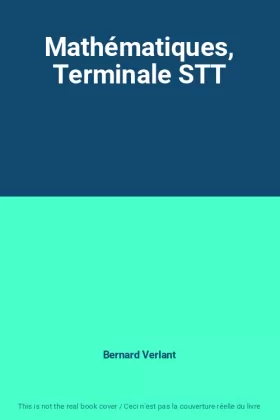 Couverture du produit · Mathématiques, Terminale STT