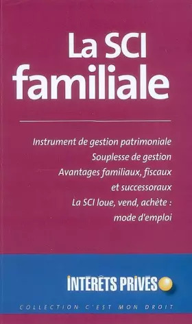 Couverture du produit · La SCI familiale