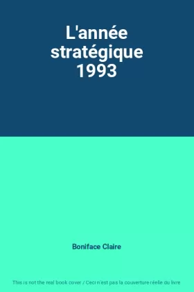 Couverture du produit · L'année stratégique 1993