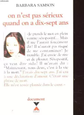 Couverture du produit · On n'est pas sérieux quand on a dix sept ans