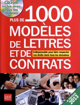 Couverture du produit · Plus de 1000 modèles de lettres et de contrats (1Cédérom)