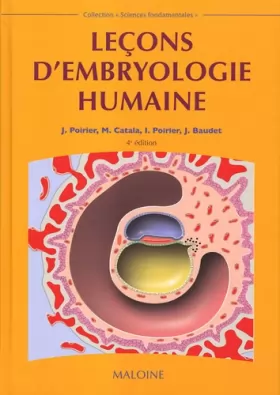 Couverture du produit · Leçons d'embryologie humaine