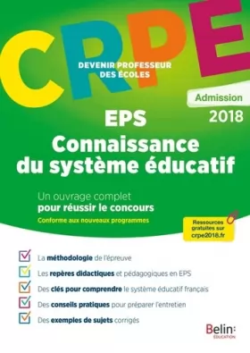 Couverture du produit · EPS - Connaissance du système éducatif: Epreuve orale d'admission CRPE