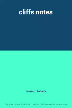 Couverture du produit · cliffs notes