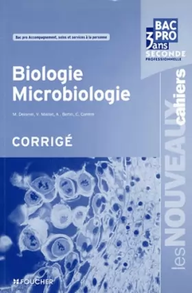 Couverture du produit · Biologie microbiologie Sde Bac Pro Corrigé