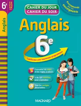 Couverture du produit · Anglais 6e : cahier de révision et d'entraînement