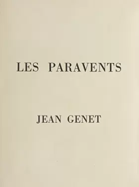 Couverture du produit · Les Paravents by Jean Genet (1998-01-01)