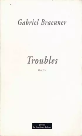 Couverture du produit · Troubles