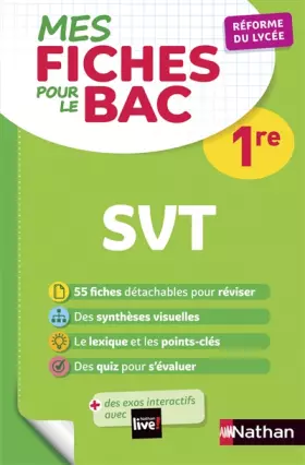 Couverture du produit · SVT (Sciences de la vie et de la Terre) Première - Mes fiches pour le BAC 1re - BAC 2022