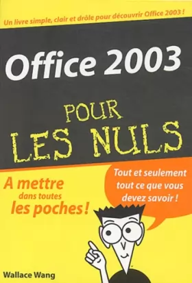 Couverture du produit · Office 2003 pour les nuls
