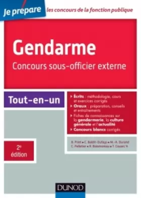 Couverture du produit · Gendarme - Concours sous-officier externe - 2e éd. - Tout-en-un: Tout-en-un
