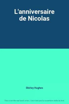Couverture du produit · L'anniversaire de Nicolas