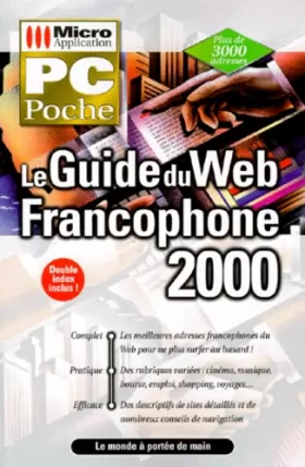 Couverture du produit · Guide du Web francophone 2000