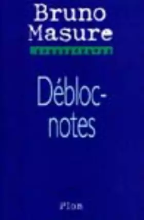 Couverture du produit · Débloc-notes