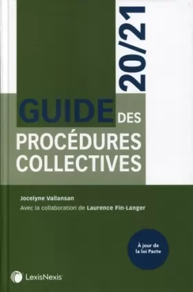 Couverture du produit · Guide des procédures collectives 20/21