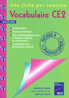 Couverture du produit · Vocabulaire, CE2