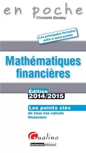 Couverture du produit · Mathematiques Financières 2014-2015