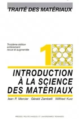 Couverture du produit · Introduction à la science des matériaux
