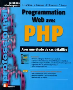 Couverture du produit · Programmation Web avec PHP. Avec une étude de cas détaillée