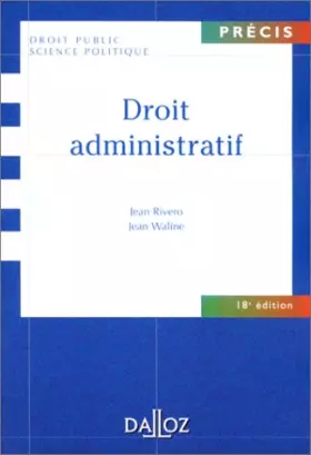 Couverture du produit · Droit administratif, 18e édition