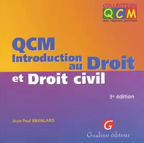 Couverture du produit · QCM Introduction au Droit et Droit civil