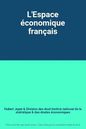 Couverture du produit · L'Espace économique français