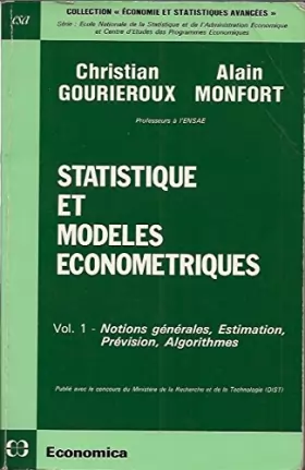 Couverture du produit · Statistique et modèles économétriques