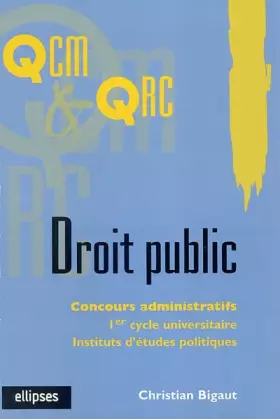 Couverture du produit · Droit public