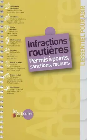 Couverture du produit · Infractions routières : Permis à points, sanctions, recours