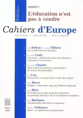 Couverture du produit · Cahiers d'Europe, numéro 3