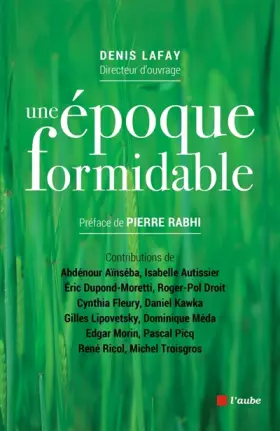 Couverture du produit · Une époque formidable