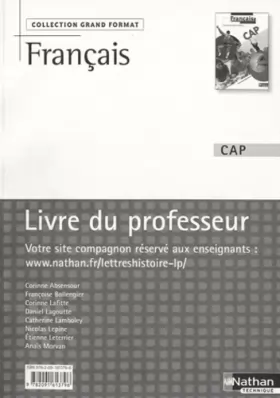 Couverture du produit · Français - CAP ( Grand Format)