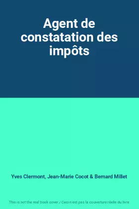 Couverture du produit · Agent de constatation des impôts