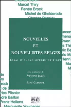 Couverture du produit · Nouvelles et nouvellistes belges : Essai d'encyclopédie critique